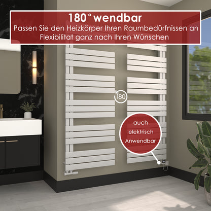 Badheizkörper und Handtuchheizkörper - DIADEM Design - seitlich offen