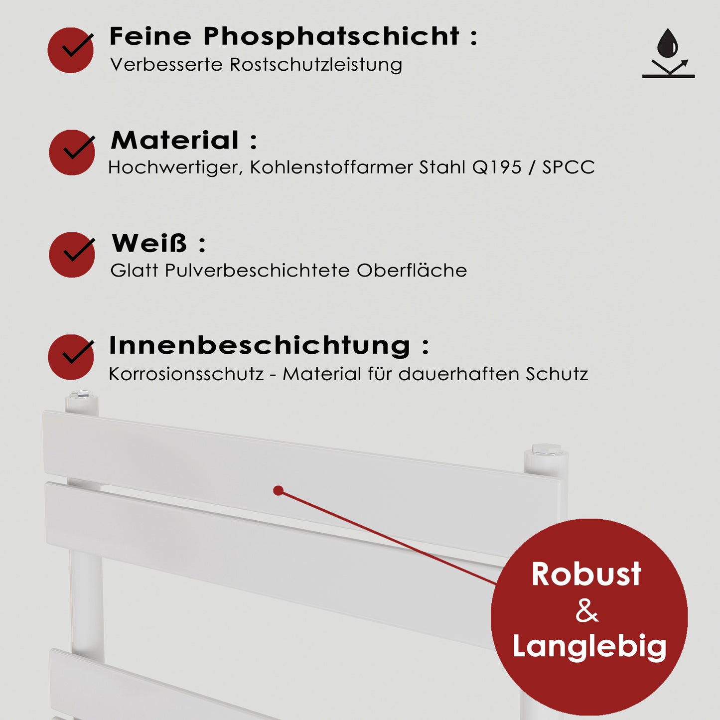 Badheizkörper Paneelheizkörper Handtuchheizkörper - POLARIS