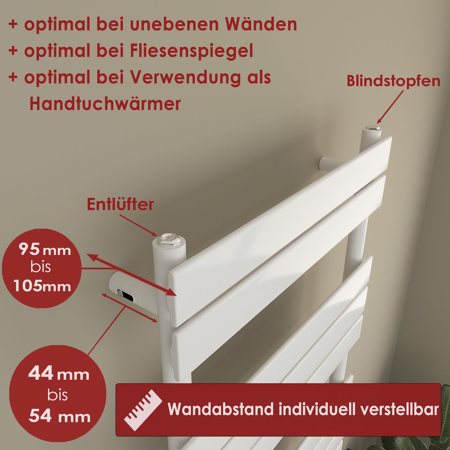 Badheizkörper Paneelheizkörper Handtuchheizkörper - POLARIS