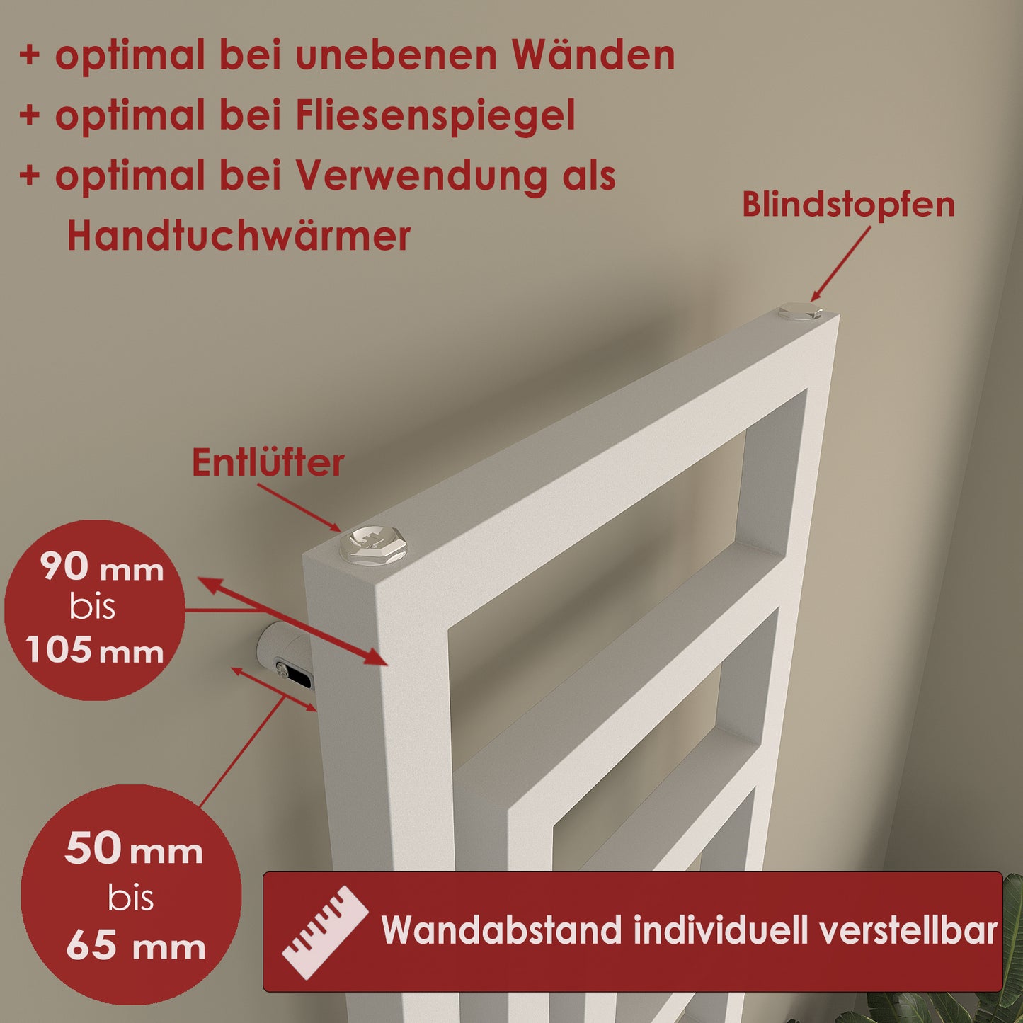 Design Röhrenheizkörper - Rigel-V - Heizkörper Vertikal 896 Watt
