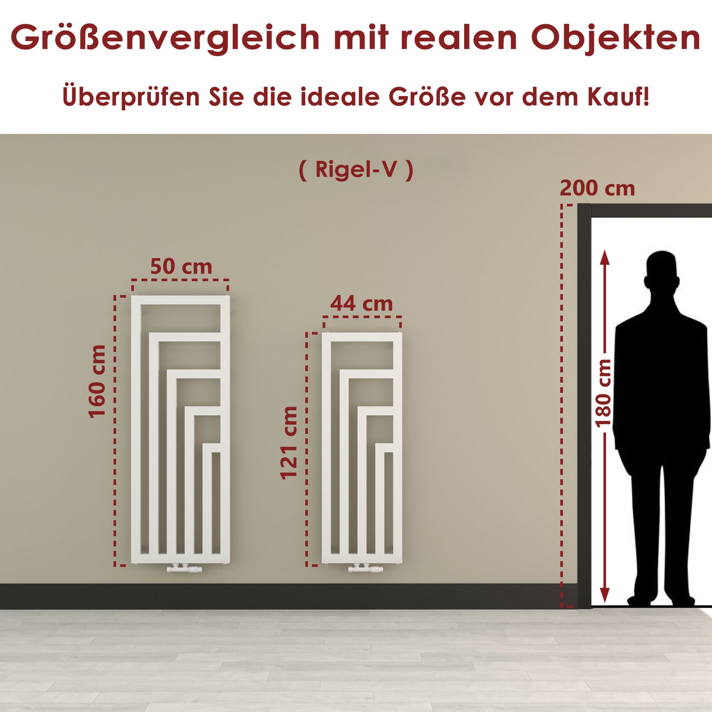 Design Röhrenheizkörper - Rigel-V - Heizkörper Vertikal 896 Watt