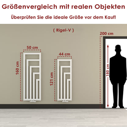 Design Röhrenheizkörper - Rigel-V - Heizkörper Vertikal 896 Watt