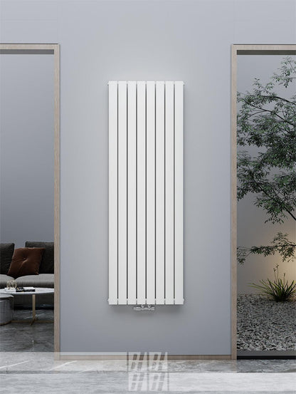 Pollux Design Paneelheizkörper 2-Lagig Wohnraumheizkörper 2296 Watt Senkrecht Weiss