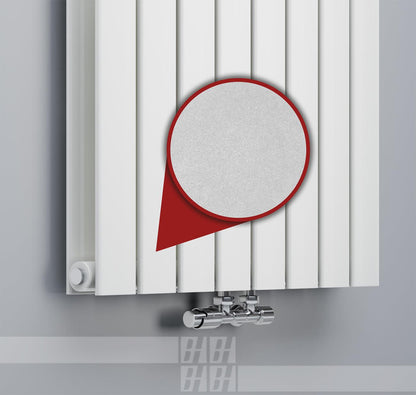 Pollux Design Paneelheizkörper 2-Lagig Wohnraumheizkörper 2296 Watt Senkrecht Weiss