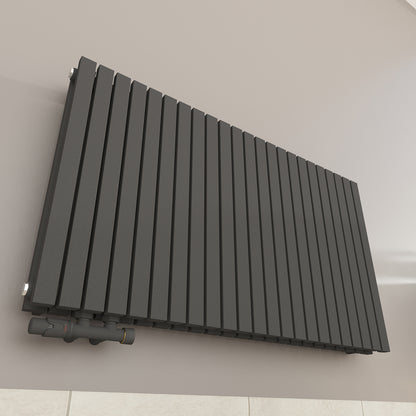 Wohnraumheizkörper Paneelheizkörper 2-Lagig Waagrecht 2672 Watt MIMOSA
