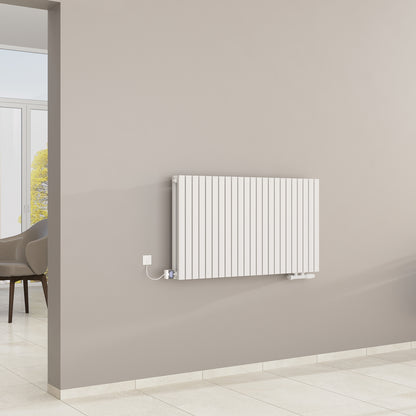 Wohnraumheizkörper Paneelheizkörper 2-Lagig Waagrecht 2672 Watt MIMOSA