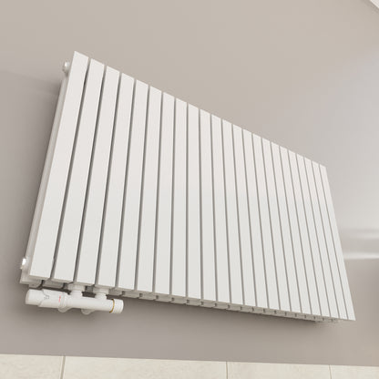 Wohnraumheizkörper Paneelheizkörper 2-Lagig Waagrecht 2672 Watt MIMOSA