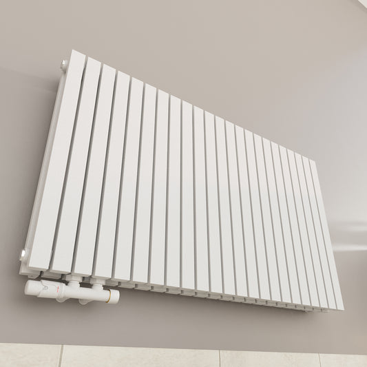 Wohnraumheizkörper Paneelheizkörper 2-Lagig Waagrecht 2672 Watt MIMOSA