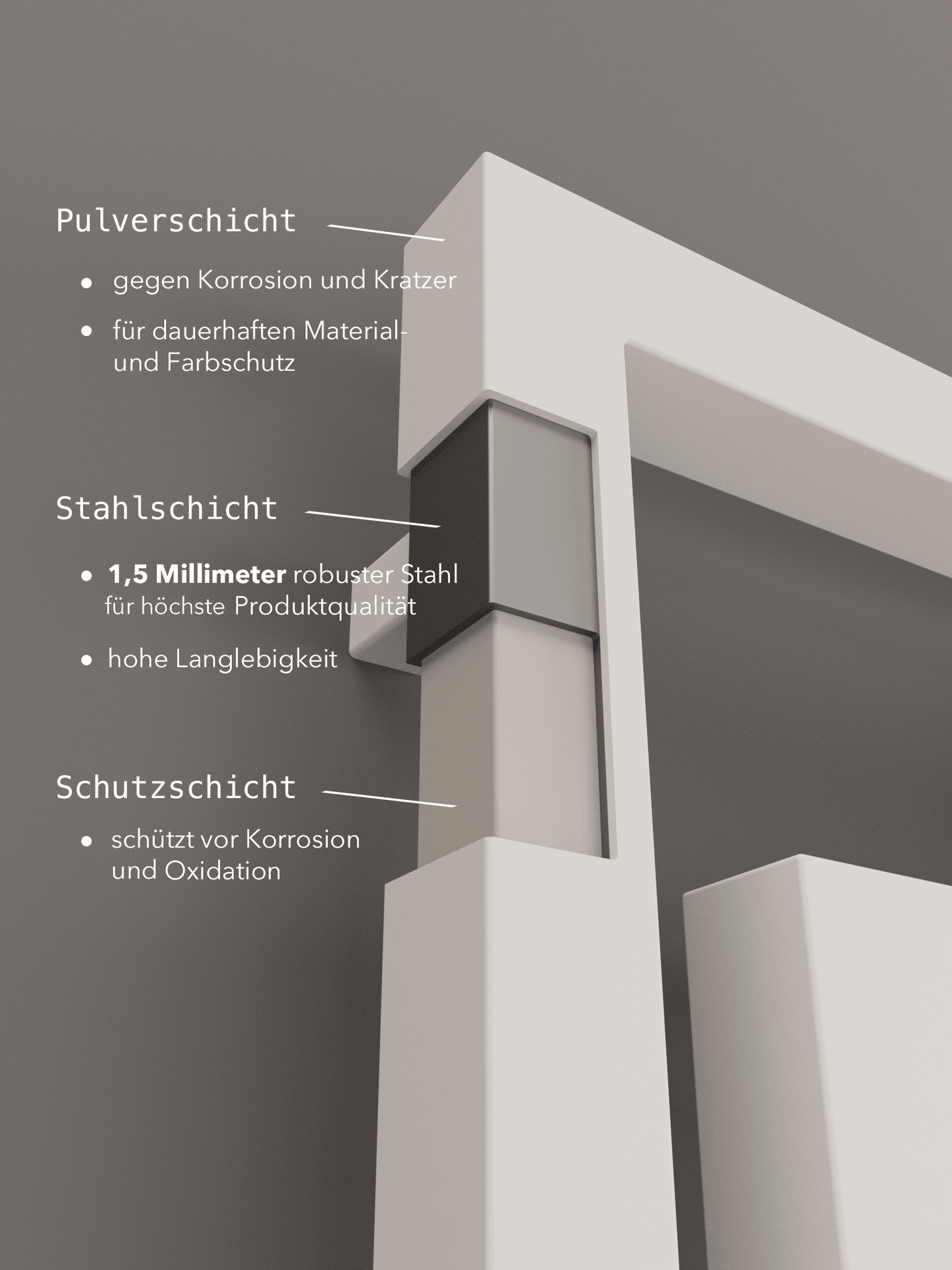 Design Röhrenheizkörper - Rigel-V - Heizkörper Vertikal Weiss 510 od. 896 Watt - Badheizkoerper